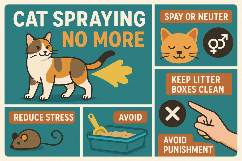 Visit cat spraying no more